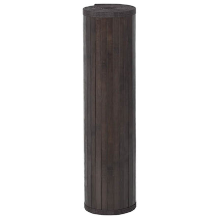 Matta rektangulär mörkbrun 60x500 cm bambu
