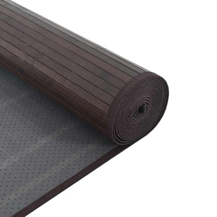 Matta rektangulär mörkbrun 60x500 cm bambu