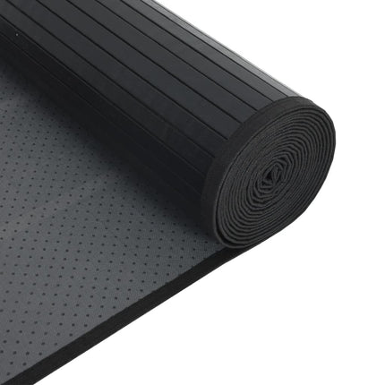 Matta rektangulär svart 60x1000 cm bambu