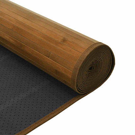 Matta rektangulär brun 60x1000 cm bambu