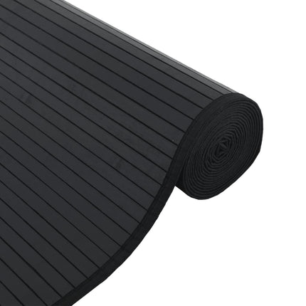 Matta rektangulär svart 70x100 cm bambu
