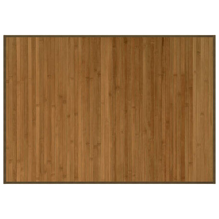 Matta rektangulär brun 70x100 cm bambu