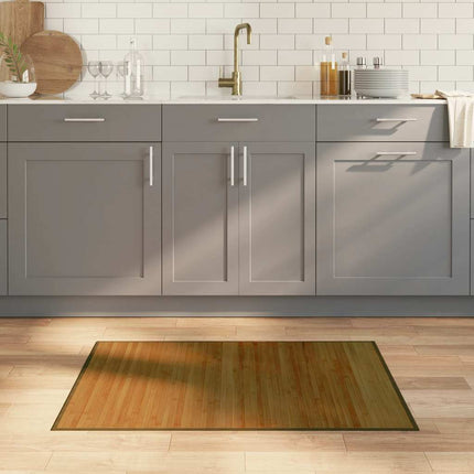 Matta rektangulär brun 70x100 cm bambu
