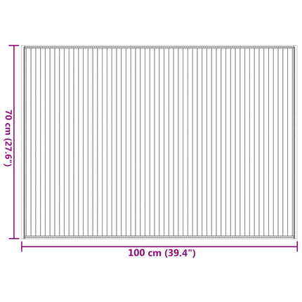 Matta rektangulär ljus naturlig 70x100 cm bambu