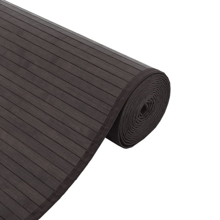 Matta rektangulär mörkbrun 70x100 cm bambu