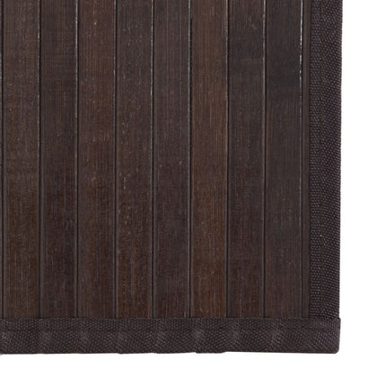 Matta rektangulär mörkbrun 70x100 cm bambu
