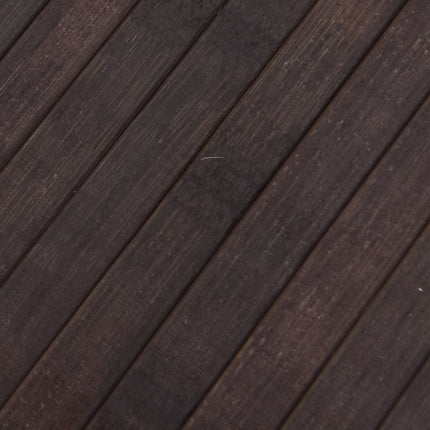 Matta rektangulär mörkbrun 70x100 cm bambu