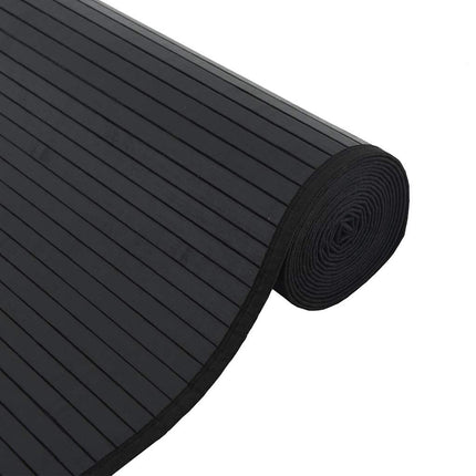 Matta rektangulär svart 70x200 cm bambu