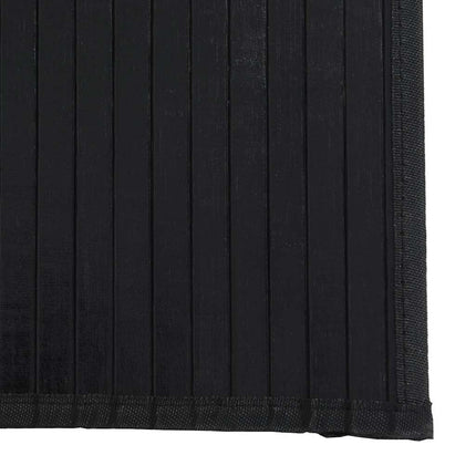 Matta rektangulär svart 70x200 cm bambu