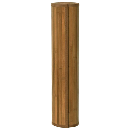 Matta rektangulär brun 70x200 cm bambu