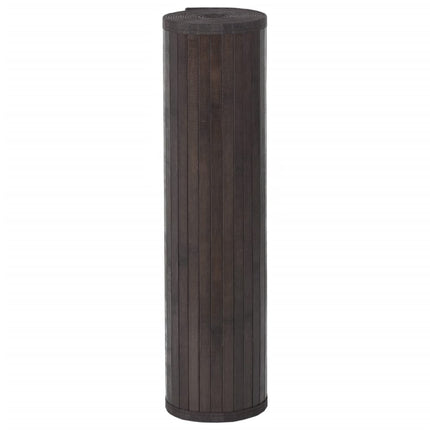 Matta rektangulär mörkbrun 70x200 cm bambu