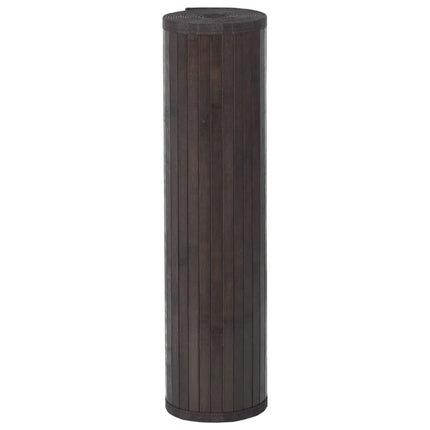 Matta rektangulär mörkbrun 70x400 cm bambu