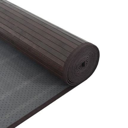 Matta rektangulär mörkbrun 70x400 cm bambu