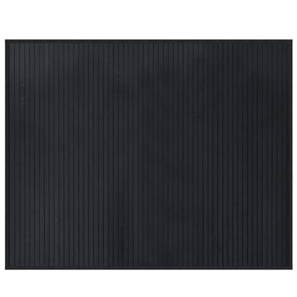 Matta rektangulär svart 80x100 cm bambu