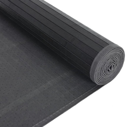 Matta rektangulär svart 80x100 cm bambu