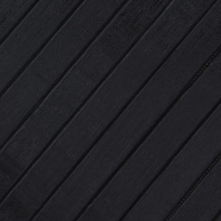 Matta rektangulär svart 80x100 cm bambu