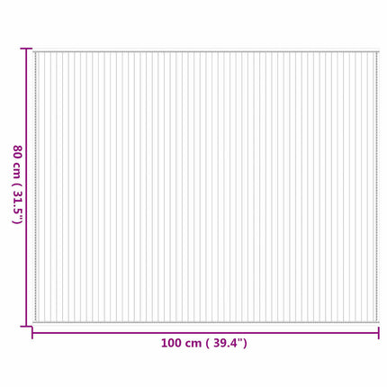 Matta rektangulär naturlig 80x100 cm bambu