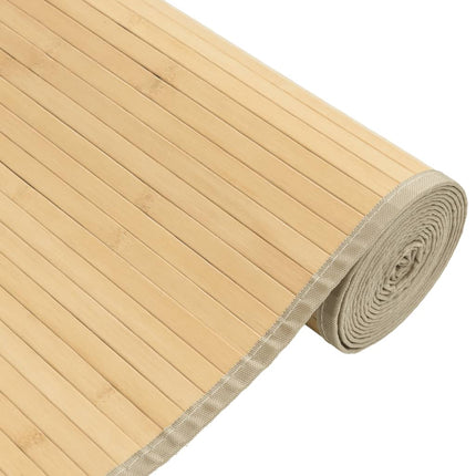 Matta rektangulär ljus naturlig 80x100 cm bambu