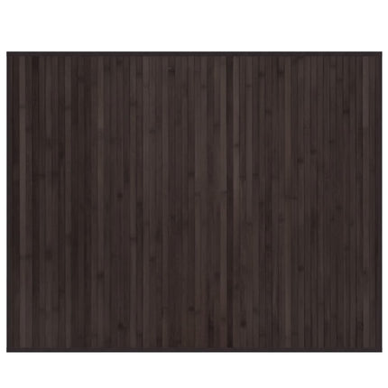 Matta rektangulär mörkbrun 80x100 cm bambu