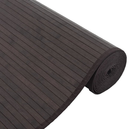 Matta rektangulär mörkbrun 80x100 cm bambu