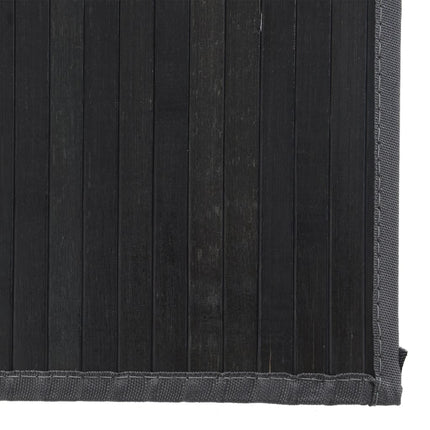 Matta rektangulär svart 80x200 cm bambu