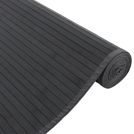 Matta rektangulär grå 80x200 cm bambu
