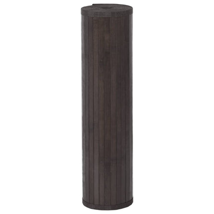 Matta rektangulär mörkbrun 80x200 cm bambu