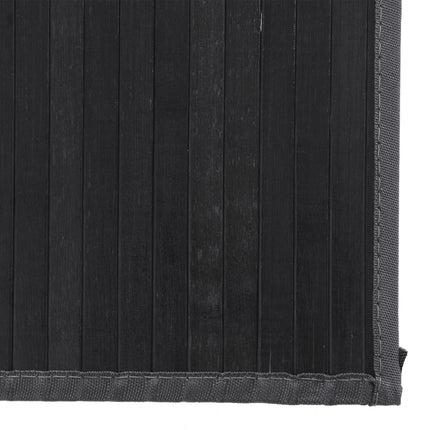 Matta rektangulär svart 80x300 cm bambu