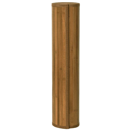Matta rektangulär brun 80x300 cm bambu
