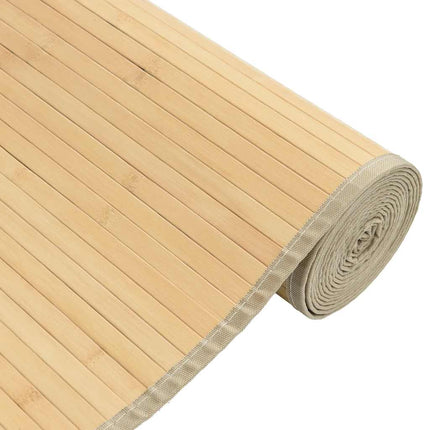 Matta rektangulär ljus naturlig 80x300 cm bambu