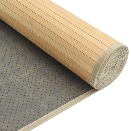 Matta rektangulär ljus naturlig 80x300 cm bambu