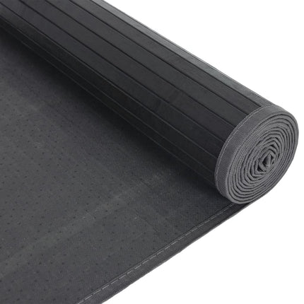 Matta rektangulär grå 80x300 cm bambu