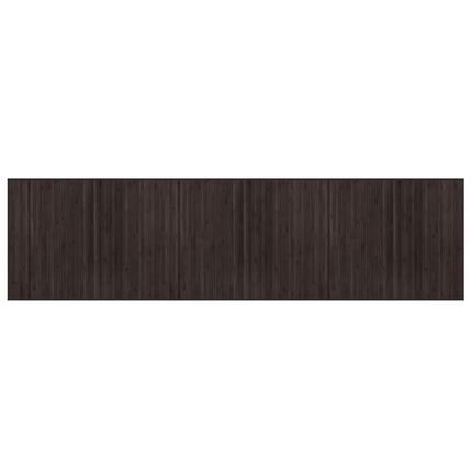 Matta rektangulär mörkbrun 80x300 cm bambu