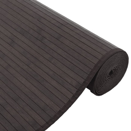 Matta rektangulär mörkbrun 80x300 cm bambu