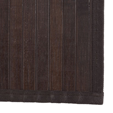 Matta rektangulär mörkbrun 80x300 cm bambu