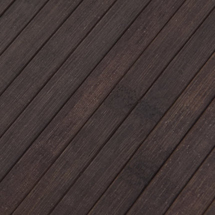 Matta rektangulär mörkbrun 80x300 cm bambu
