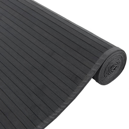 Matta rektangulär svart 80x400 cm bambu
