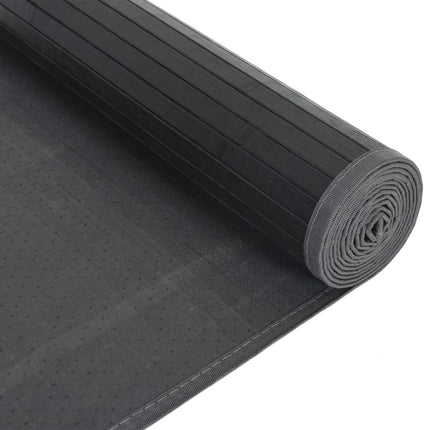 Matta rektangulär svart 80x400 cm bambu