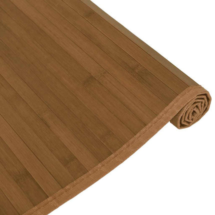 Matta rektangulär brun 80x400 cm bambu