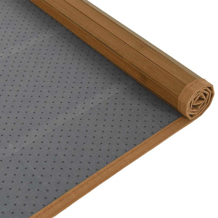 Matta rektangulär brun 80x400 cm bambu
