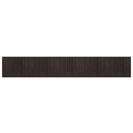 Matta rektangulär mörkbrun 80x500 cm bambu