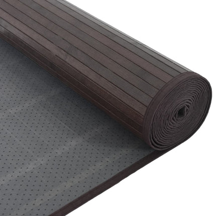 Matta rektangulär mörkbrun 80x500 cm bambu