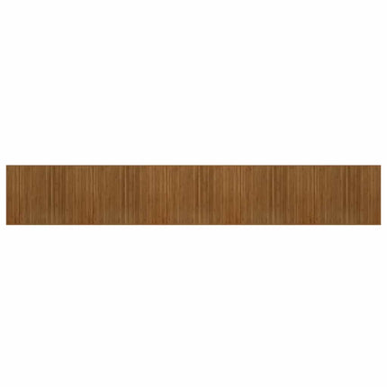 Matta rektangulär brun 80x1000 cm bambu