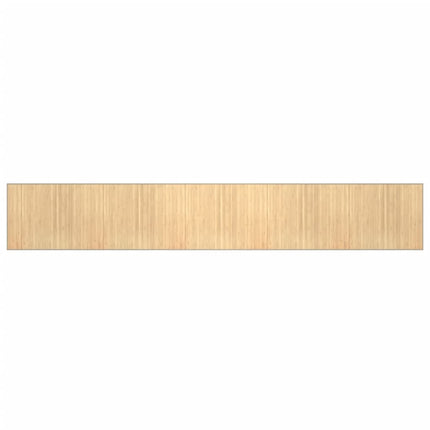 Matta rektangulär ljus naturlig 80x1000 cm bambu
