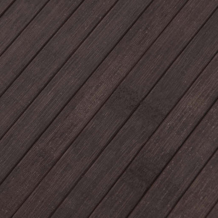 Matta rektangulär mörkbrun 80x1000 cm bambu