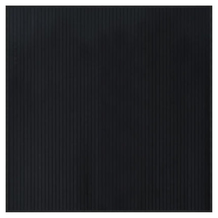 Matta fyrkantig svart 100x100 cm bambu
