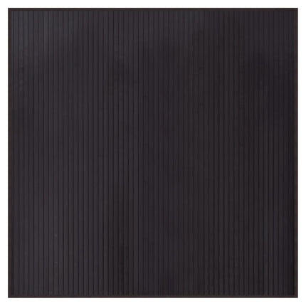 Matta fyrkantig mörkbrun 100x100 cm bambu