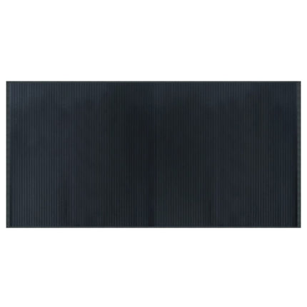 Matta rektangulär grå 100x200 cm bambu