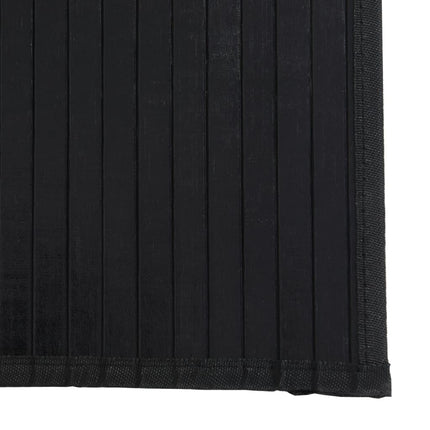 Matta rektangulär svart 100x300 cm bambu