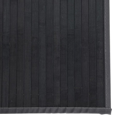 Matta rektangulär grå 100x300 cm bambu